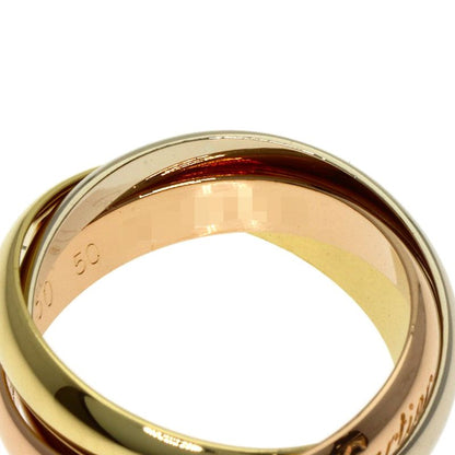 Cartier Trinity 50 Ring 18K Yellow Gold 18K White Pink