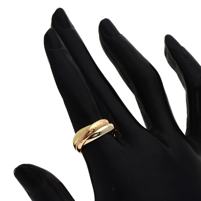 Cartier Trinity 50 Ring 18K Yellow Gold 18K White Pink