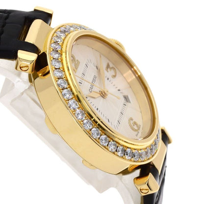 Cartier Pasha Bezel Diamond Watch 18K Yellow Gold