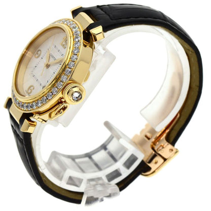 Cartier Pasha Bezel Diamond Watch 18K Yellow Gold