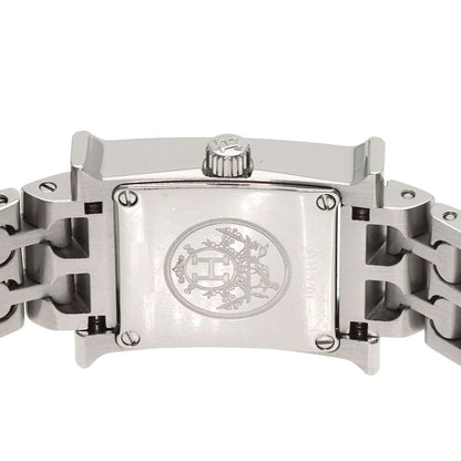 Hermes Watch Mini Diamond SS White Shell