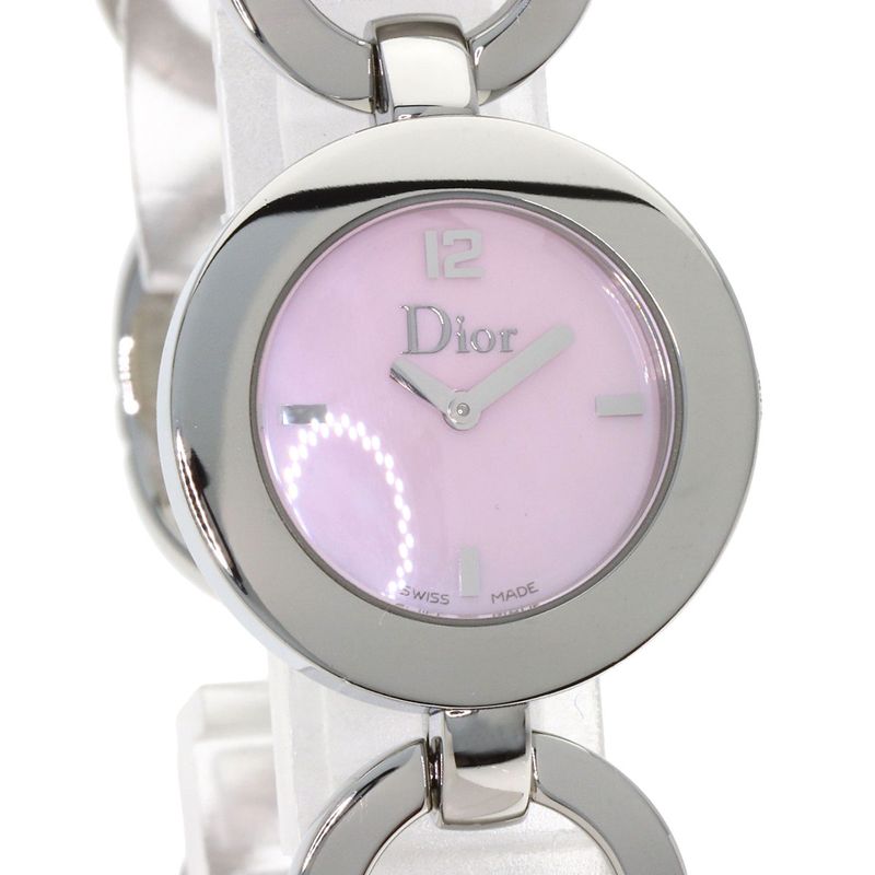 Dior Maris Watch SS Pink Shell