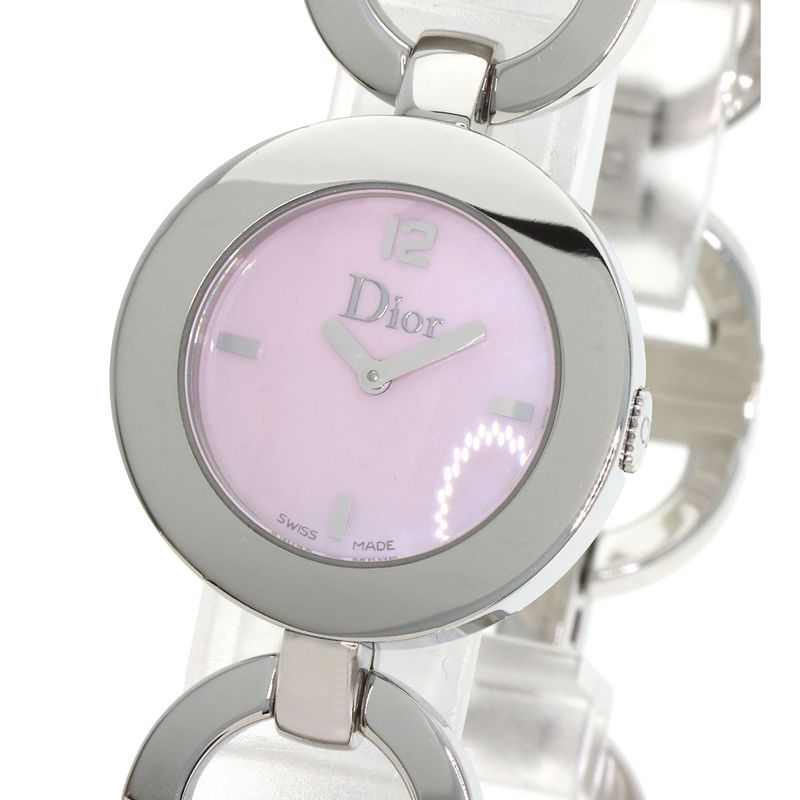 Dior Maris Watch SS Pink Shell