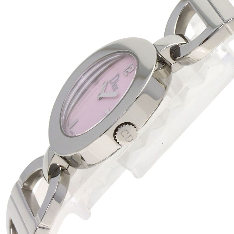 Dior Maris Watch SS Pink Shell