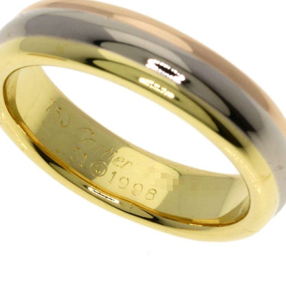 Cartier Three Color Pair Ring 51 56 18K Yellow Gold 18K White