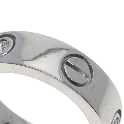 Cartier Love Ring Half Diamond 49 18K White Gold