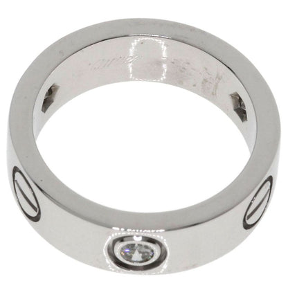 Cartier Love Ring Half Diamond 49 18K White Gold