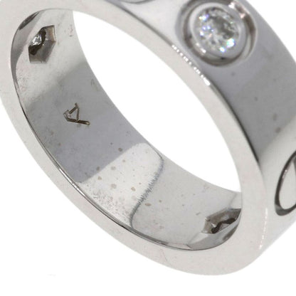 Cartier Love Ring Half Diamond 49 18K White Gold