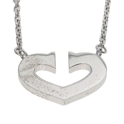 Cartier C Heart Necklace 18K White Gold