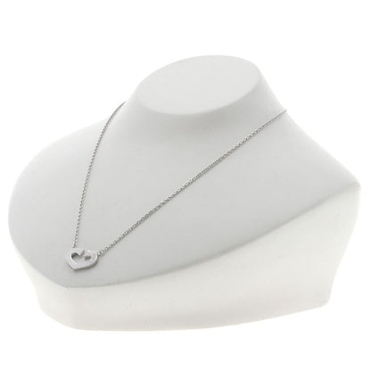 Cartier C Heart Necklace 18K White Gold