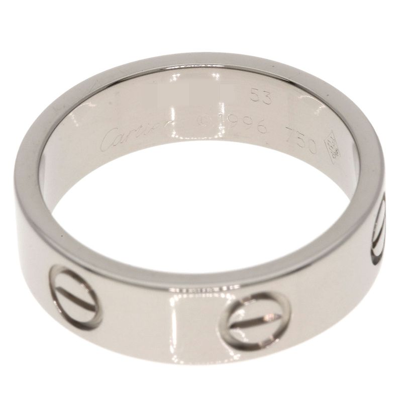 Cartier Love Ring 53 18K White Gold