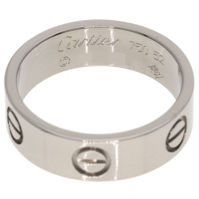Cartier Love Ring 52 18K White Gold