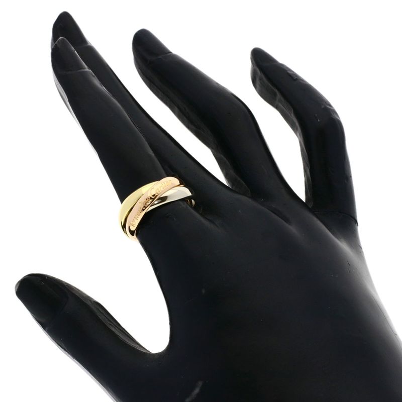 Cartier Trinity 49 Ring 18K Yellow Gold 18K Pink White