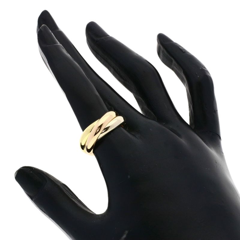 Cartier Trinity MM 51 Ring 18K Yellow Gold 18K Pink White