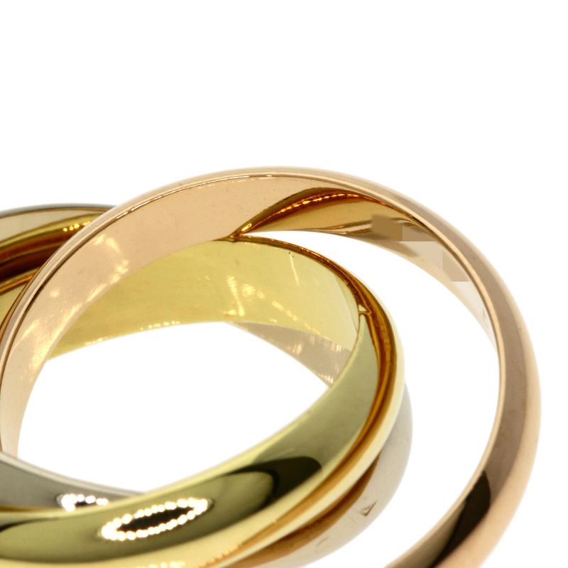 Cartier Trinity MM 51 Ring 18K Yellow Gold 18K Pink White