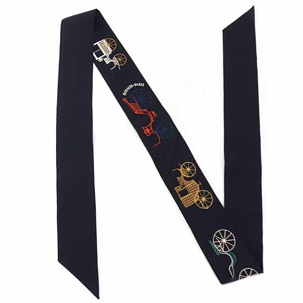 Hermes Twilly Longa to Berlinne: Scarf Silk 01 Blue Noir