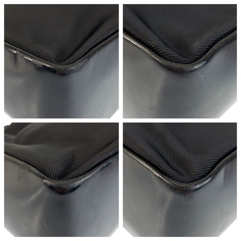 Gucci Bamboo Black Nylon Leather 000 Tote