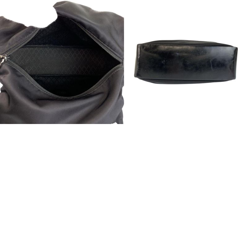 Gucci Bamboo Black Nylon Leather 000 Tote