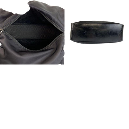 Gucci Bamboo Black Nylon Leather 000 Tote