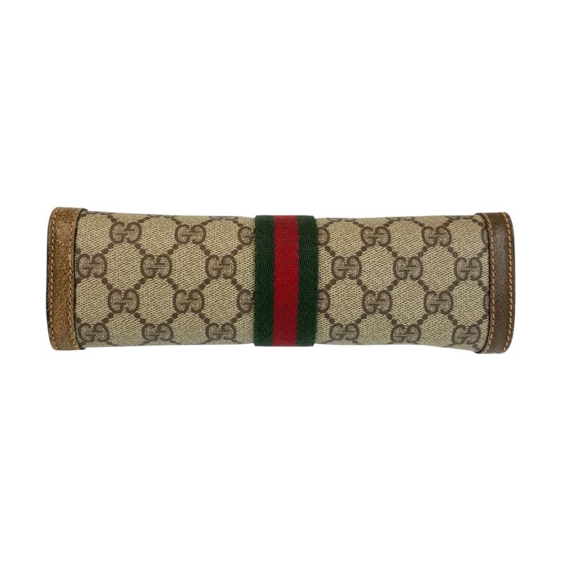 Gucci Vintage Sherry Clutch Beige Brown