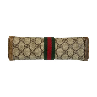 Gucci Vintage Sherry Clutch Beige Brown
