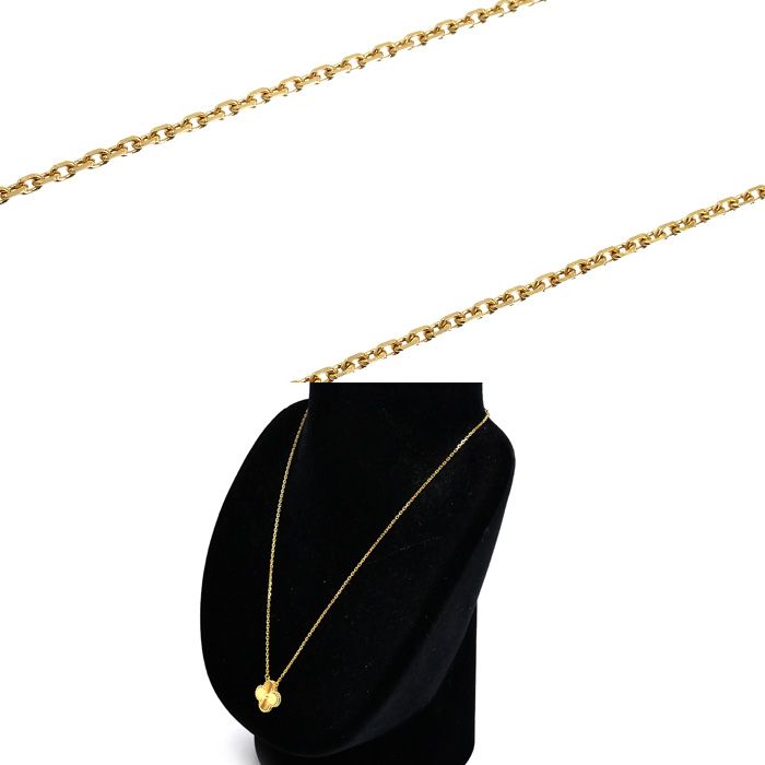 Van Cleef & Arpels 18K Yellow Gold Vintage Alhambra Necklace