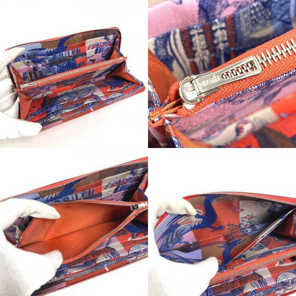 Hermes Wallet Azap Long Silk in Capucines Orange