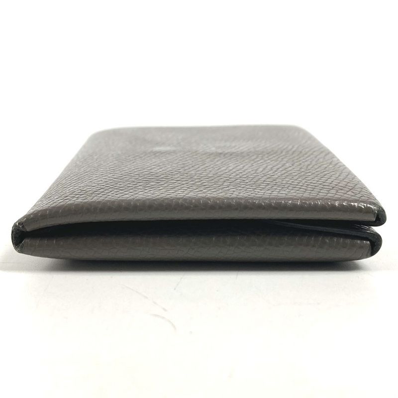 Hermes Bifold Wallet Calvi Duo Chevre Etain Gray