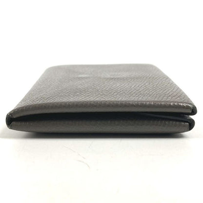 Hermes Bifold Wallet Calvi Duo Chevre Etain Gray
