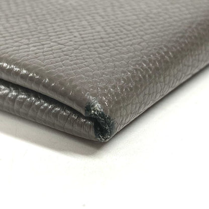 Hermes Bifold Wallet Calvi Duo Chevre Etain Gray