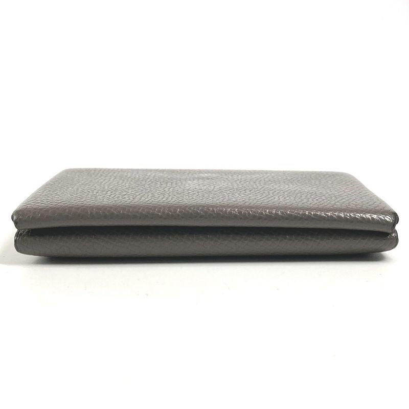 Hermes Bifold Wallet Calvi Duo Chevre Etain Gray