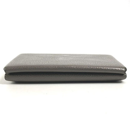 Hermes Bifold Wallet Calvi Duo Chevre Etain Gray