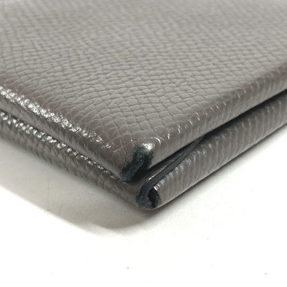 Hermes Bifold Wallet Calvi Duo Chevre Etain Gray