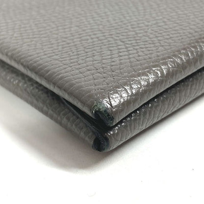 Hermes Bifold Wallet Calvi Duo Chevre Etain Gray