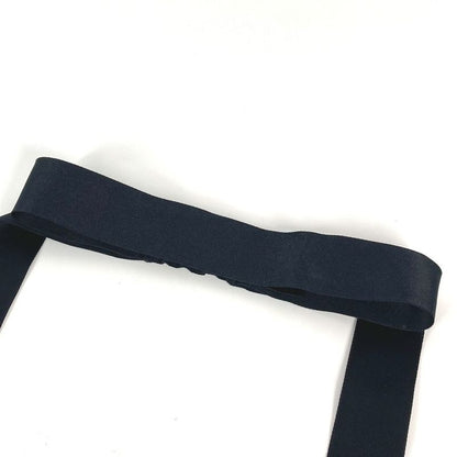 Chanel Headband CC Logo Silk Black