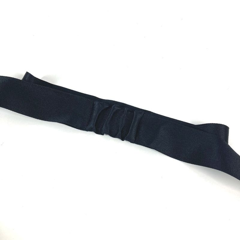 Chanel Headband CC Logo Silk Black
