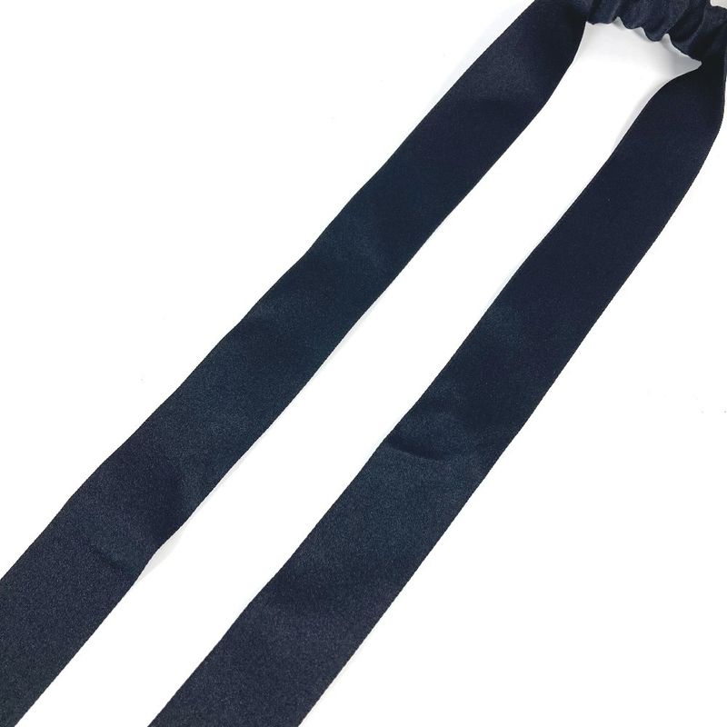 Chanel Headband CC Logo Silk Black