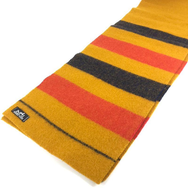 Hermes Scarf Cover le Wool Yellow- X Red X Navy