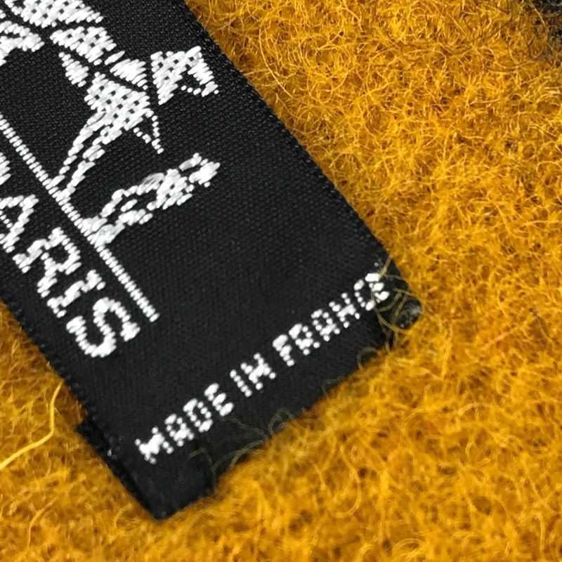 Hermes Scarf Cover le Wool Yellow- X Red X Navy
