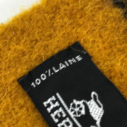 Hermes Scarf Cover le Wool Yellow- X Red X Navy