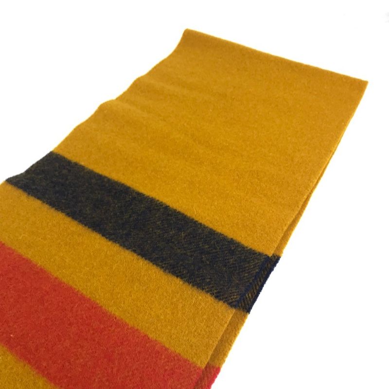 Hermes Scarf Cover le Wool Yellow- X Red X Navy