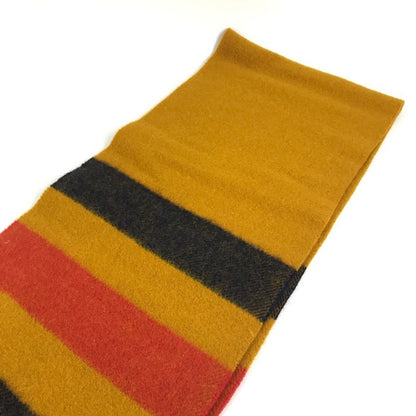Hermes Scarf Cover le Wool Yellow- X Red X Navy