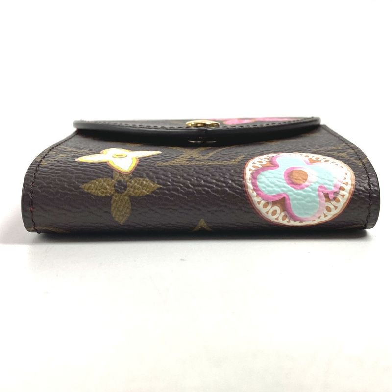 Louis Vuitton Note Cover Pad Pouch Monogram Canvas Brown X Red
