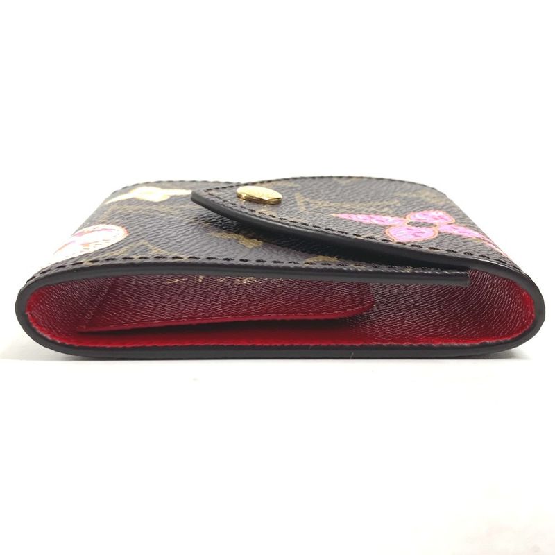 Louis Vuitton Note Cover Pad Pouch Monogram Canvas Brown X Red