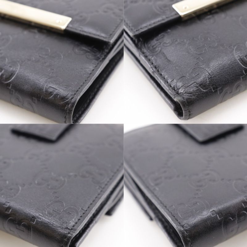 Gucci GG Guccissima Leather Black Bifold Wallet