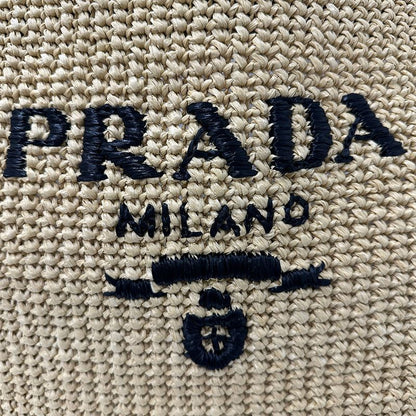 Prada Tote Raffia Natural Yellow