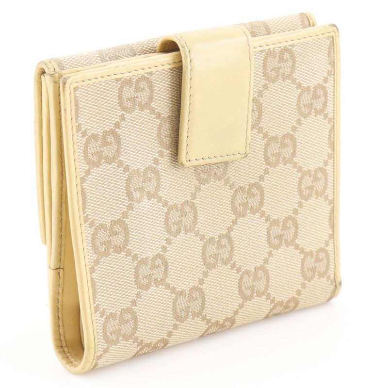 Gucci GG Canvas Beige Bifold Wallet