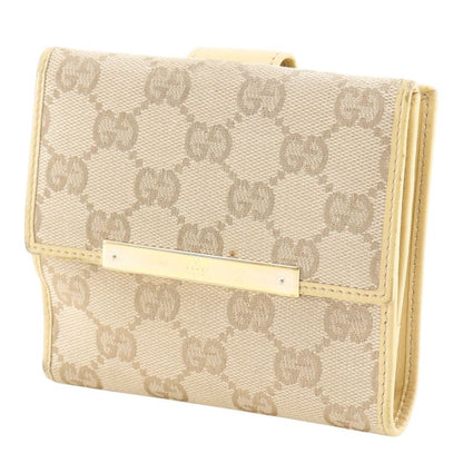 Gucci GG Canvas Beige Bifold Wallet