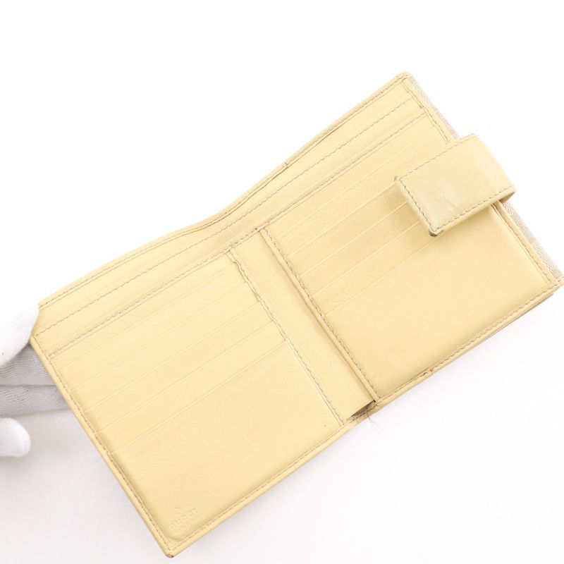 Gucci GG Canvas Beige Bifold Wallet
