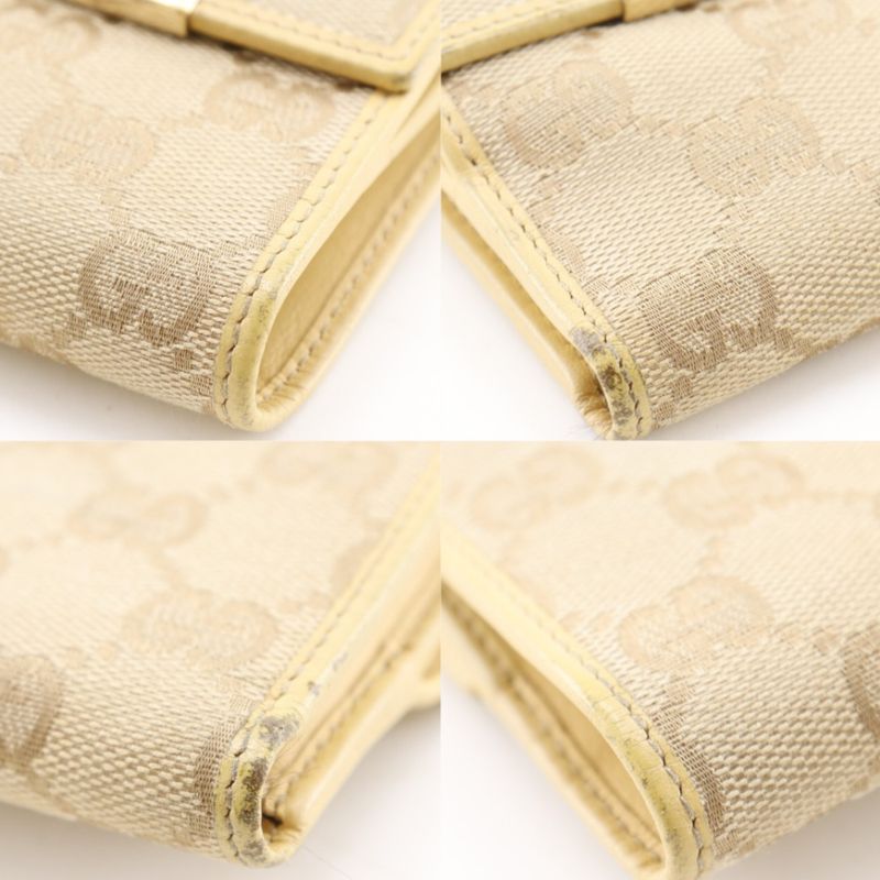 Gucci GG Canvas Beige Bifold Wallet